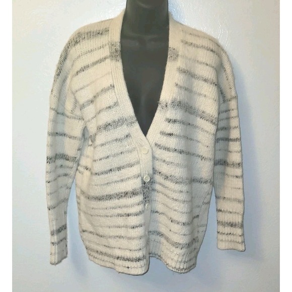 La Ligne Sweaters - La Ligne Melange Martha Oversize‎ Cardigan Size XS Cream